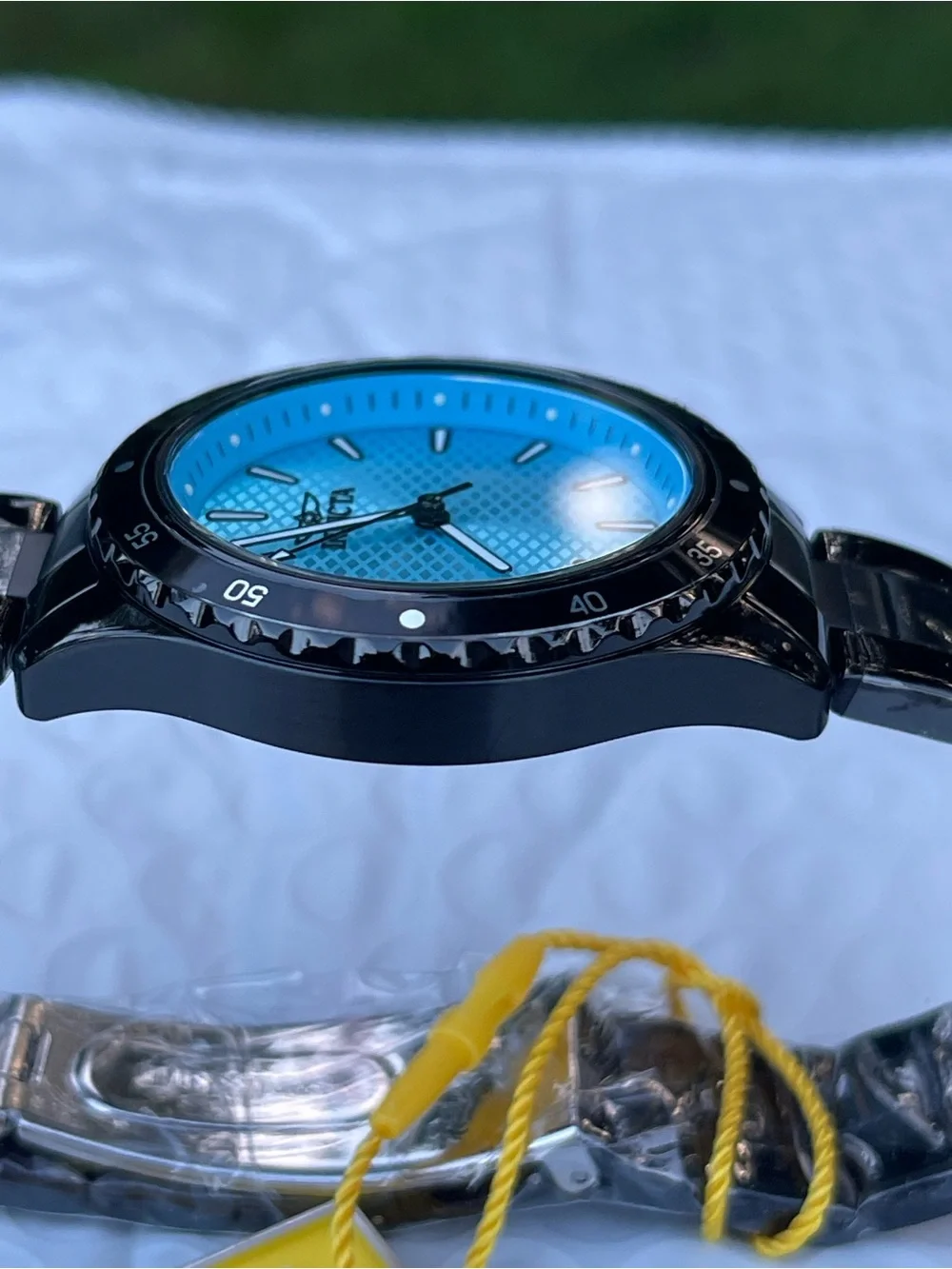 Invicta Pro Diver Lady 38mm Stainless Steel Black Tiffany Blue dial PC21J Quartz